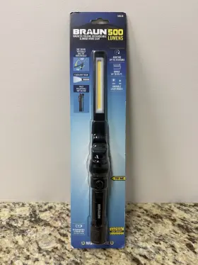 59536 Braun 193175562111 500 Lumen Work Light Magnetic Base Rechargeable Gv