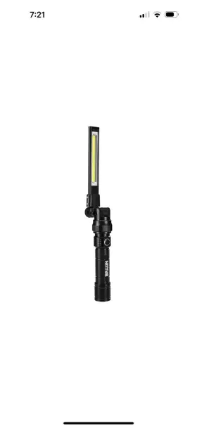 Braun 56329 Magnetic Folding Rechargeable Led Light 390 Lumens - Black