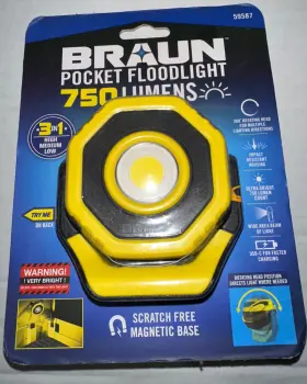 59587 Braun Pocket Floodlight 750 Lumens