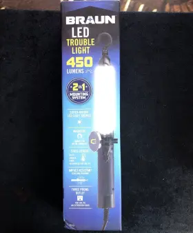 63920 Braun 450 Lumen Led Trouble Light Engine Motor Auto Home Workshop Jobsite Tough Hook 63920 Braun 450 Lumen Led Trouble Light Engine Motor Auto Home Workshop Jobsite Tough Hook