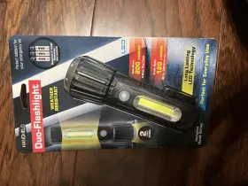 Ad141 Braun Duo-led Flashlight Weather Resistant Portable 200 Lumens Hand Strap