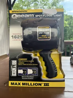 8231w Brinkman 039953538605 Q Beam Max Million Iii 625 Lumen Spot/ Flood Light Model New