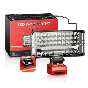 Gzd002 Bukattadv Cordless Led Work Light For Milwaukee M18 18v Battery Flashlight Job Site Lig