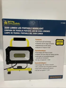 11282 Bull Dog Power Products 3500 Lumen Led Portable Worklight #823