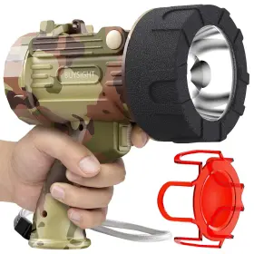 B0bxsbvktf Buysight 1 000 Lm Rechargeable Led Spotlight Flashlight Ip67 Waterproof Hand
