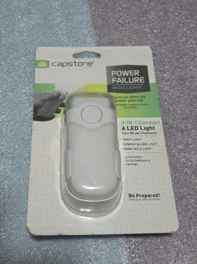 Capstone 631052000313 Eco-ilite 3-in-1 6 Led Emergency Power Failure Light Night Flashlight