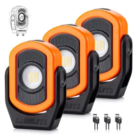 1223or3 Carelite Magnetic Work Light 780 Lumen Compact Pocket Rechargeable 3000mah