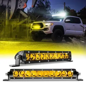 Chel-sy50w-c2 Chelhead 11 Inch Led Light Bar Yellow Slim Off Road Driving Lights Compatible