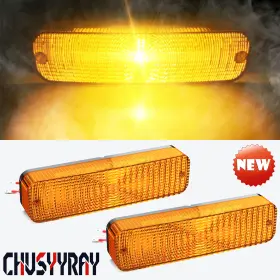 Ar60250 Chusyyray 2x For Deere 2055 2155 2355 2555 2755 Led Cab Light Yellow