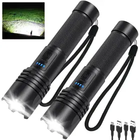B0fydlcrc4 Cinlinso Led Flashlights High Lumens Rechargeable Super Bright 3 Modes Ipx7 Wate