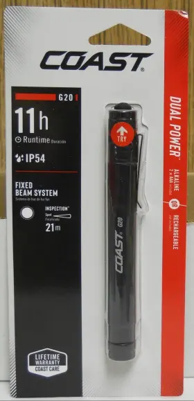 Coast 015286781703 G20 Dual Power Fixed Beam System Inspection Led Light