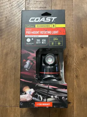 Pm650r Coast 30043 700 Lumen Rechargeable Pro-mount Rotating Work Light -unopened Box