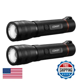 B0djs1p4rl Coast G60r 1000 Lumen Waterproof Rechargeable Led Flashlight 2-pack 31250