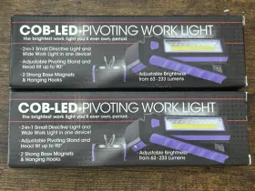 63-233 Cob-led 789683059504 Pivoting Work Light 2-in-1 Portable Rechargeable Lumens 2 Pack