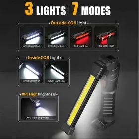 02-66924 Corelite Professional Mechanic Led Cob Work Light Rechargeable Multi Functional Usb Power
