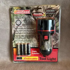 Craftsman 035355936674 Vtg New Nos Triple Function Tool Light #93667 Sealed