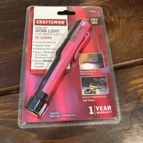 3473963 Craftsman Mini Led Work Light Magnetic Base 60 Lumens Pocket Size Pink