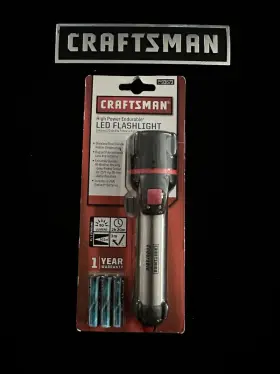 93673 Craftsman Nos Sears Stainless-steel Hi Power Led Flashlight. Item