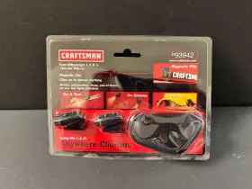 93942 Craftsman Magnetic Clip On L.e.d. Lights With Case