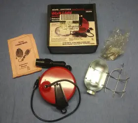 983914 Craftsman New Vintage Sears Work Light Retractable Red 20ft Cord Reel Nos