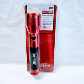 99362 Craftsman Red Anodized Aluminum Led Flashlight