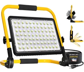 200w Createstar Chx-fl-a-200w Led Work Light 20000lm 6500k Lights On Stand Portable