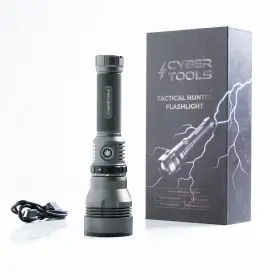 Zf7821 Cyber Tools Tactical Hunter Flashlight 1000 Lumen 920 Yards Zoom-in Beam Smart Power C