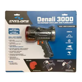 Cyc-3000wp Cyclops Denali 3000 Lumen Waterproof Spotlight And Floodlight Power Bank