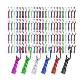 Ss-11 Czbro 120pcs Mini Keychain Flashlights Bulk Ultra-bright Led Metal Carab... Fast Ship