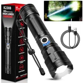 Fl2308-1-1 Danbyte Rechargeable Tactical Flashlights High Lumens 1 Pack