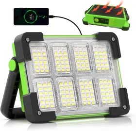 Dancingboar 445016042065 120w Solar Rechargeable Work Light 144 Led 10000lm With 4 Modes
