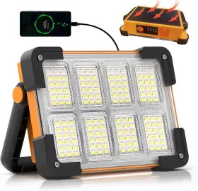 Rlw008 Dancingboar 120w Solar Rechargeable Work Light 144 Led 10000lm With 4 Modes
