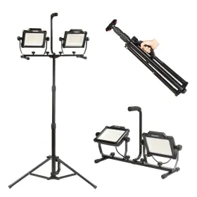 Dayatech 768664984769 20000lm Work Light With Stand 4 Brightness Adjustable 180w Dual-head Led Wo