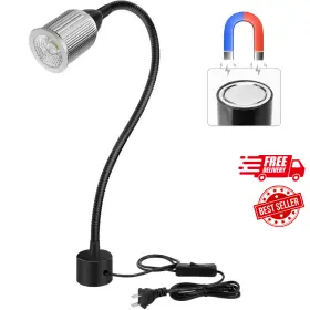 Deeffe 445019596527 10w Magnetic Machine Led Work Light With Flexible Gooseneck And Base 1