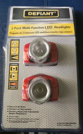 Defiant 039953534768 2-pack 90 Lumens Led Headlight Combo Model 1000 015 069 New Sealed