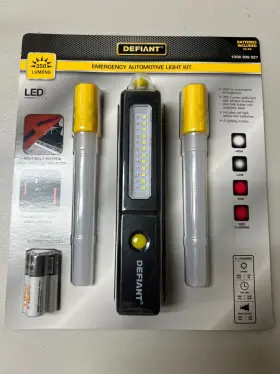 1008309527 Defiant Emergency Automotive Lightkit Led Battery Operated 350lumens New 829-30