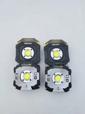 Defiant 820909903611 2 2-pack 500 Lumens Compact Utility Lights With Magnetic Hook