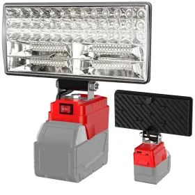Demima 787502539251 8 Inch Cordless Led Work Light For Milwaukee M18 Battery Two Levels Adjustable L