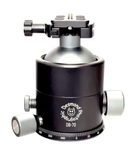 Drc-60 Desmond Photographic Db-70 70mm Ball Head Arca Compatible W Pan Lock And Rapid Clamp