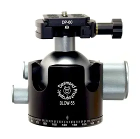 Dlow-55r Desmond Photographic 55mm Low Profile Ball Head W Rapid Clamp Compatible With Arc