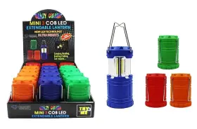 Diamond Visions 638362364326 08-1910 3 Cob Led Mini Extendable Metal Lantern In Assorted