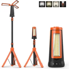 Ncy300-1 Dimgogo Rechargeable Camping Light With Stand 7ft Max Height 15000mah Portable Cordless