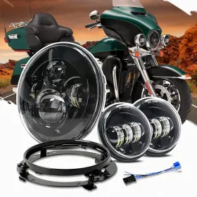 Qplm0800 Ding.pai Motorcycle Headlight 7 Inch Led Round 4.5 Fog Passing Light Kit