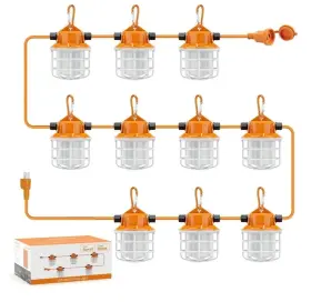 Swl10-05 Dongguan Zhao Peng Lighting Technology Co. Ltd Cotruction String Lights 150w Led Industrial Grade 15000lm Super Bright 100ft