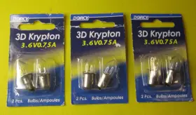 41-1661 Dorcy 3d Krypton 3.6v 0.75a Flashlight Bulb 2-pack 3qty