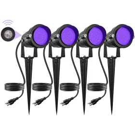 Bl4p-s Doreio Halloween 120v Blacklight Spotlight 15w Outdoor Led Landscape Lighting Dusk T
