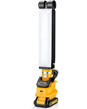 Dteztech 789219306232 20v Light For Dewalt Lithium-ion Battery 30w 2400lumen Flashlight With I