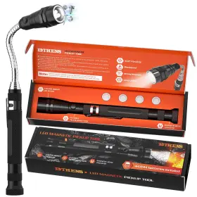 Pu-46 Dthens Led Magnetic Pickup Tool Extendable And Flexible Flashlight With Te