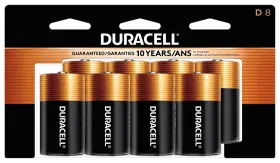 Durmn13rt8z Duracell Coppertop D Batteries 8 Count Pack Of 1 A2771
