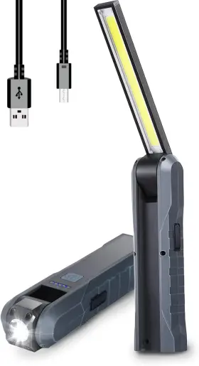Am17-0202 Durapower Rechargeable Led Mechanic Work Light 800 Lumens Foldable Magnetic